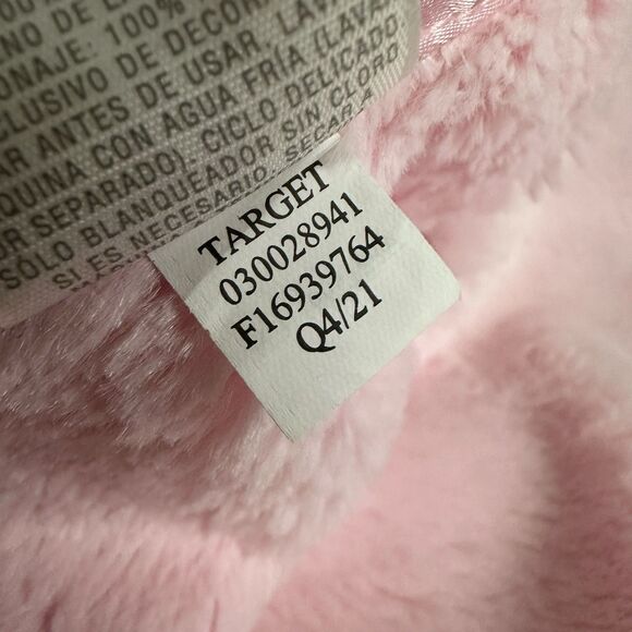 Cloud Island Pink Bunny Rabbit Lovey Security Blanket Satin Trim Large 29” Baby - Picture 7 of 9